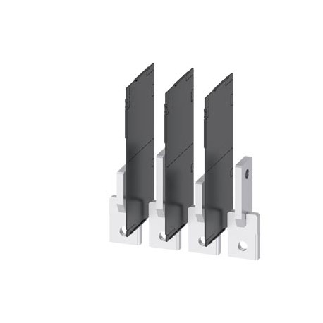 3VA9484-0QD00 SIEMENS attacco a sbarra anteriore a sviluppo verticale, 4 pezzi Accessori per: 3VA1 400/630 3..
