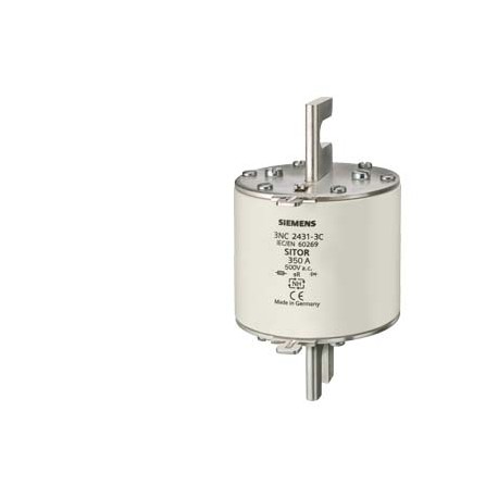3NC2432-3C SIEMENS Cartuccia fusibile SITOR, con contatti a coltello intagliati, NH3, In: 400 A, aR, Un AC: ..