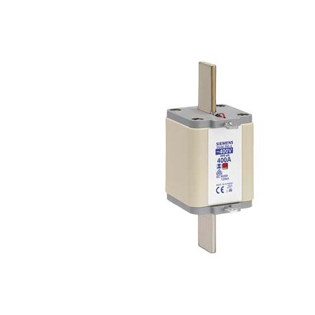 3NA6260-4 SIEMENS cartuccia fusibile NH, NH2, In: 400 A, gG, Un AC: 400 V, indicatore combinato, isolato att..