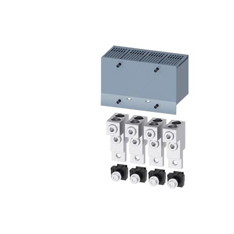 3VA9214-0JJ22 SIEMENS morsetto di collegamento per conduttore tondo 2 cavi 4 pezzi Accessori per: 3VA1 250