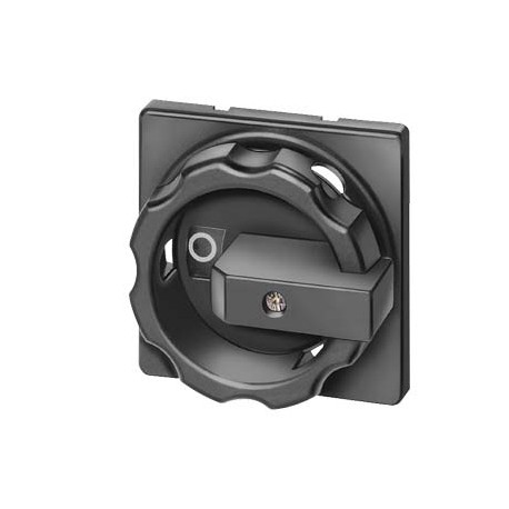 3LD9284-1B SIEMENS commande rotative, manette de commande noire, pour fixation frontale à quatre trous, acce..