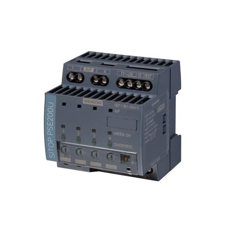 6EP1961-2BA11 SIEMENS SITOP PSE200U 3 A Módulo de corte selectivo de 4 canales entrada: DC 24 V/12 A salida:..