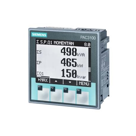 7KM3133-0BA00-3AA0 SIEMENS SENTRON, dispositivo di misura, 7 km PAC3100, LCD, L-L: 480 V, L-N: 277 V, trifas..