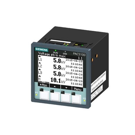 7KM5212-6BA00-1EA2 SIEMENS SENTRON, dispositivo di misura, 7 km PAC5100, LCD, L-L: 690 V, L-N: 400 V, 10 A, ..