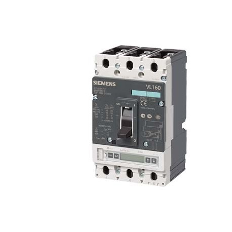3VL2710-2UP36-0AA0 SIEMENS Interruptor automático VL160H alto poder de corte Icu 70 kA, 415V AC 3 polos, pro..