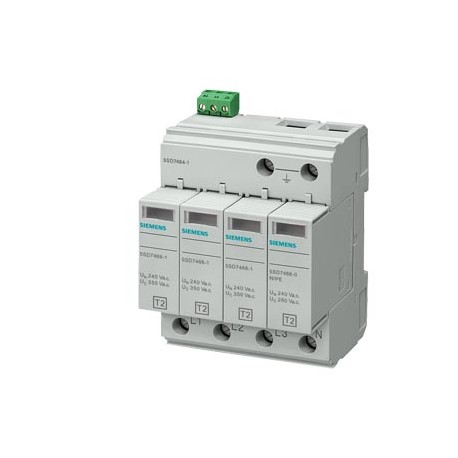 5SD7464-1 SIEMENS scaricatore di sovratensione tipo 2 classe di requisiti C, UC 350V moduli di protezione in..