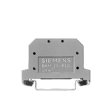 8WA1011-1PG11 SIEMENS Through-type terminal thermoplast Screw terminal on both sides Single terminal, green-..