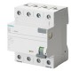 5SV3646-6 SIEMENS interruptor diferencial, 4 polos, Tipo A, Entrada: 63 A, 300 mA, Un AC: 400 V