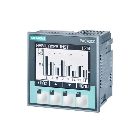 7KM4212-0BA00-2AA0 SIEMENS SENTRON, dispositivo di misura, 7 km PAC4200, LCD, L-L: 690 V, L-N: 400 V, 5 A, t..