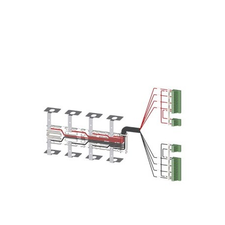 3KC9831-3 SIEMENS Accessory for 3KC8 Power supply cable for connection at the top 4-pole for 630 A contains ..