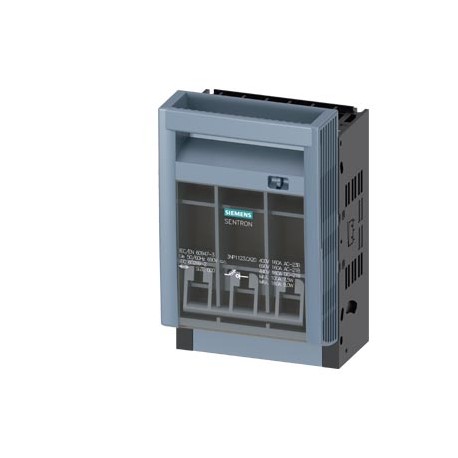 3NP1123-1CA20 SIEMENS SENTRON, Fuse switch disconnector 3NP1, 3-pole, NH000, 160 A, for assembly and install..