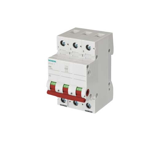 5TL1363-1 SIEMENS interruttore OFF 63A a 3 poli, con maniglia rossa