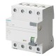 5SV3746-6KL SIEMENS interruptor diferencial, 4 polos, Tipo A, Entrada: 63 A, 500 mA, Un AC: 400 V, N izquier..
