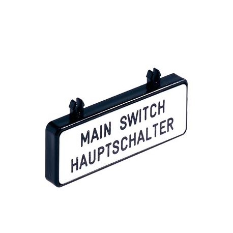 3LD9286-1A SIEMENS extra rating plate, German/English, 47 mm x 17 mm, accessory for main and emergency switc..