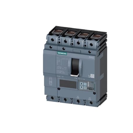 3VA2140-8JP46-0AA0 SIEMENS circuit breaker 3VA2 IEC frame 160 breaking capacity class L Icu 150kA @ 415V 4-p..
