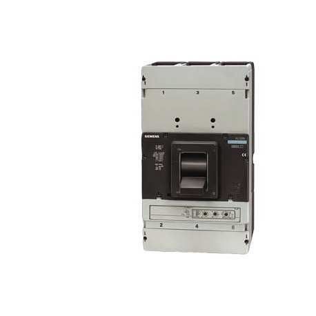 3VL7712-1EE46-0AA0 SIEMENS Interruptor automático VL1250N poder de corte estándar Icu 55 kA, 415V AC 4 polos..