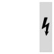 8WA1814 SIEMENS recouvrement, avec flèche en forme d'éclair, horizontal et vertical, Largeur des bornes : 6,..