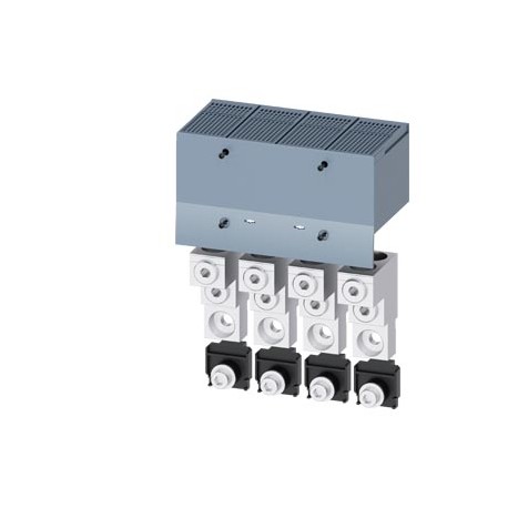 3VA9404-0JJ23 SIEMENS morsetto di collegamento per conduttore tondo 2 cavi 4 pezzi Accessori per: 3VA1 400/6..