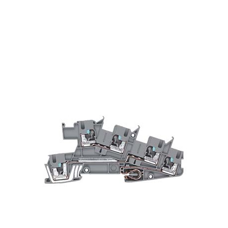 8WH6001-4HF00 SIEMENS morsetto, con attacco ad innesto iPo, morsetto per installazione, PE/L/L, 2,5mm², grig..