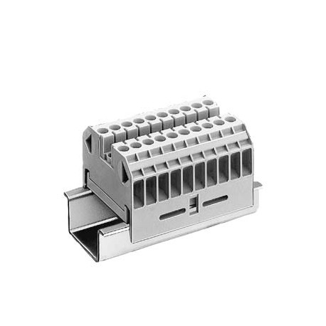 8WA1011-0DF21 SIEMENS Through-type terminal thermoplast Screw terminal on both sides Terminal block 10-pole,..