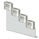 8GF5760 SIEMENS Stab Universal Busbar holder 4-pole Staged, 15x 5/20x 5/30x 5 mm