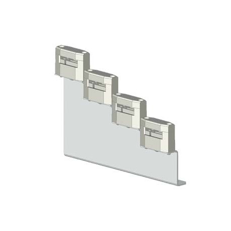 8GF5760 SIEMENS Stab Universal Busbar holder 4-pole Staged, 15x 5/20x 5/30x 5 mm