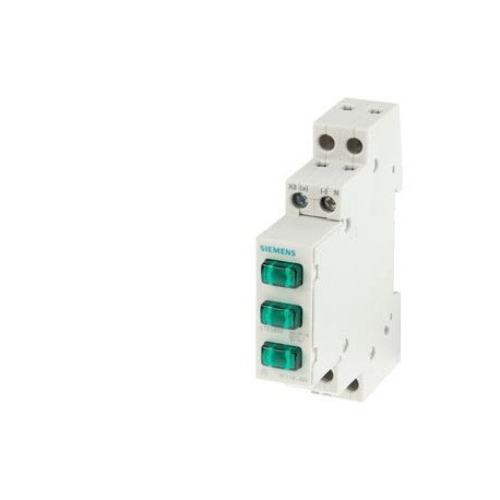 5TE5802 SIEMENS indicatore luminoso 3x LED, 230 V 3x verde