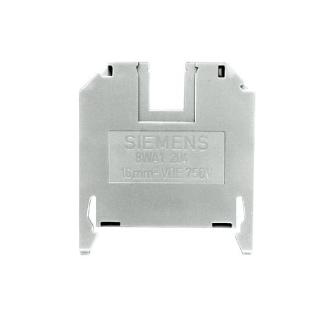 8WA1204 SIEMENS morsetto passante in materiale termoplastico morsetti a vite su entrambi i lati morsetto sin..