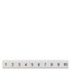 8WH8121-2AB75 SIEMENS Labeling plate, flat, with 71-80, vertical, Terminal width: 5.2 mm, H: 6.4 mm, white