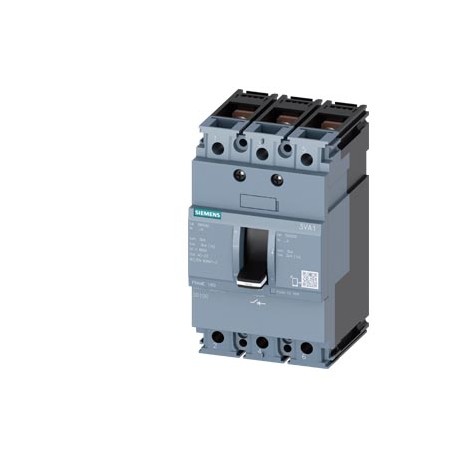 3VA1116-1AA32-0AA0 SIEMENS Interrupteur-sectionneur 3VA1 CEI cadre 160 3 pôles SD100, In 160A sans protectio..