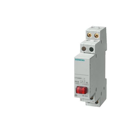 5TE4824 SIEMENS pulsante, 2NC 20 A, 1 pulsante rossa, LED 230 V