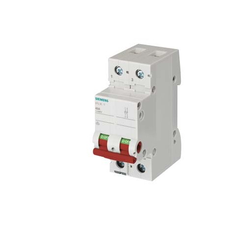 5TL1291-1 SIEMENS interruttore OFF 100A a 2 poli, con maniglia rossa