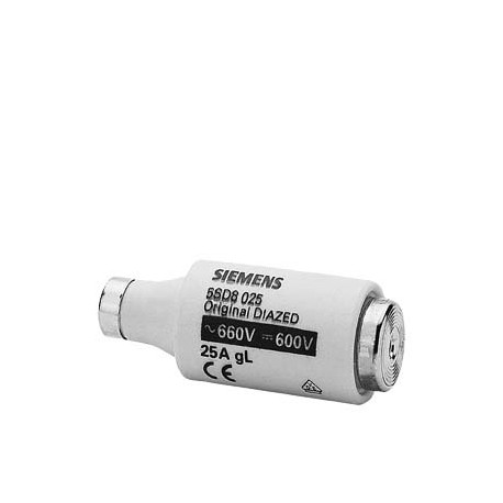 5SD8025 SIEMENS cartuccia fusibile DIAZED 690 V per protezione di cavi e conduttori classe di impiego gG gra..