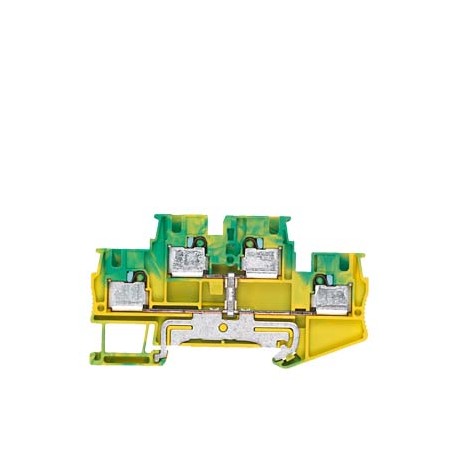 8WH6020-0CG07 SIEMENS morsetto, con attacco ad innesto iPo, a due piani, morsetto PE/PEN, 4mm², giallo-verde