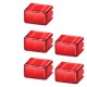 5TG8061 SIEMENS Cap set for button 5TE48 Set with 5x each red/transparent