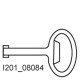8GD9290 SIEMENS chiave a doppia mappa per 3 mm spina per supporto SIKUS e quadro di distrib. a parete