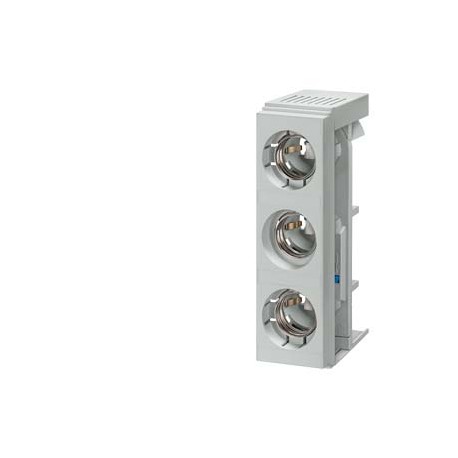 5SF6220 SIEMENS base DIAZED a cavaliere SR60 3 P, DIII, 63A, 500V per sbarre collettrici 5/10 mm esecuzione ..
