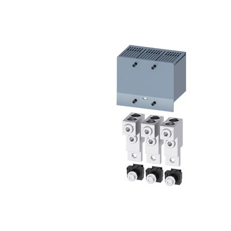3VA9213-0JJ22 SIEMENS morsetto di collegamento per conduttore tondo 2 cavi 3 pezzi Accessori per: 3VA1 250