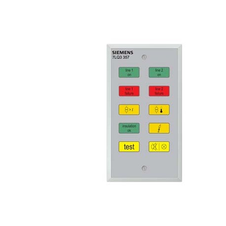 7LQ3357 SIEMENS signaling and test panel for hospital switch modules 24V AC DC 50/60Hz, flush mnt.