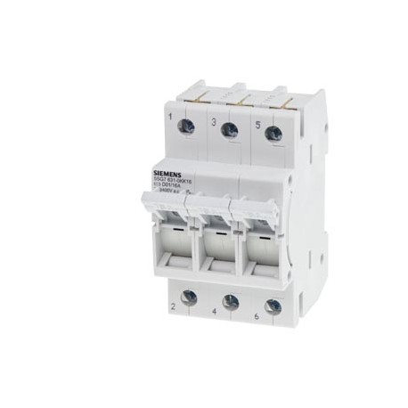 5SG7631-0KK06 SIEMENS MINIZED, fuse switch disconnector, D01, 3-pole, In: 6 A, Un AC: 400 V