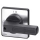 3LD9243-1B SIEMENS rotary operating mechanism, actuating lever black, for four-hole Front mounting, for Acce..