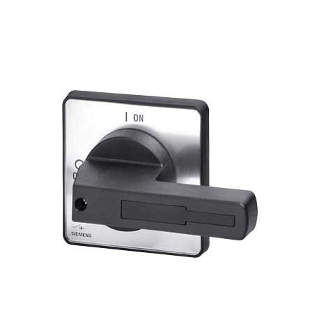 3LD9243-1B SIEMENS comando rotativo, selettore di comando nero, per fissaggio frontale su quattro fori, acce..
