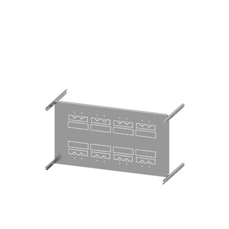 8PQ6000-2BA86 SIEMENS SIVACON S4, piastra di montaggio, 3VL4 fino a 400A, a 3 poli, install. fissa, modulo e..
