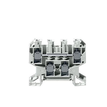 8WA1011-6DG11 SIEMENS Two-tier terminal thermoplast connection on both sides 1-pole, beige, 6.5mm, Sz. 4 Dua..