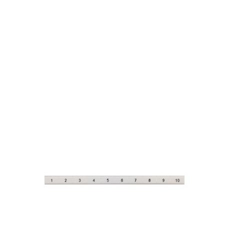 8WH8121-5AB15 SIEMENS Labeling plate, flat, with 11-20, vertical, Terminal width: 10.2 mm, H: 6.4 mm, white