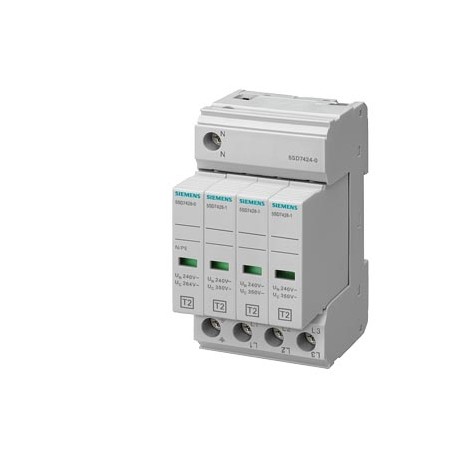 5SD7424-0 SIEMENS scaricatore di sovratensione tipo 2 classe di requisiti C, UC 350V moduli di protezione in..