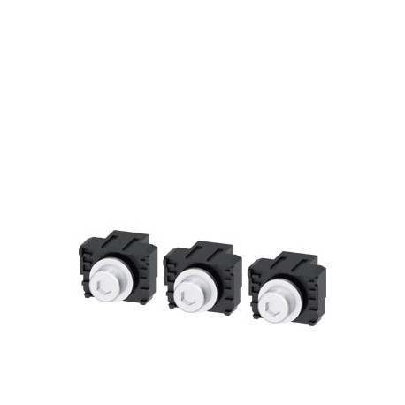 3VA9203-0QA00 SIEMENS Attacchi piatti a vite, 3 pezzi Accessori per: 3VA2 100/160/250