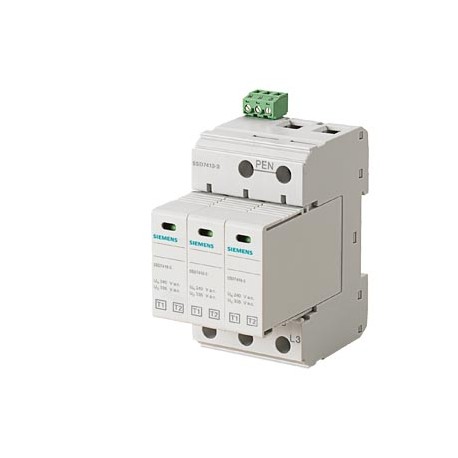 5SD7413-3 SIEMENS scaricatore di sovratensione di origine atmosferica T1/T2, UN 240/400V, UC AC 335V, moduli..