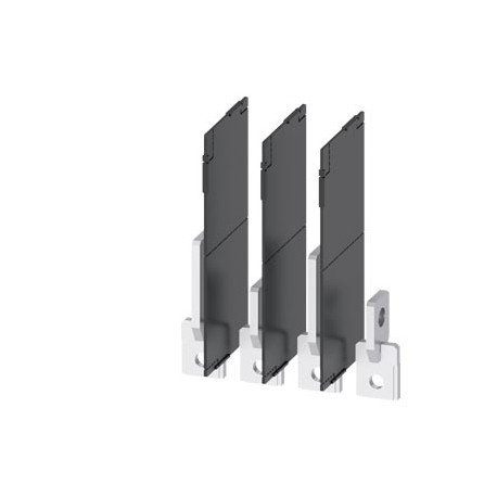 3VA9264-0QD00 SIEMENS attacco a sbarra anteriore a sviluppo verticale, 4 pezzi Accessori per: 3VA2 100/160/2..