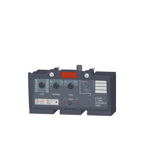 3VT9210-6AC00 SIEMENS sganciatore di sovracorrente VT250, a 3 poli, protezione impianto ETU DP, LI IR 40...1..